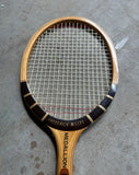 Vintage Collection of Miscellaneous Tennis Rackets With Guard and Hand Knit Cover