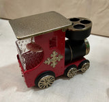 Vintage Train Bottle and Shot Glass Holder- Set of 6