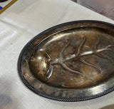 Pair of Silver Leaf Decorative Trays