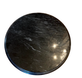 Vintage Black Marble Lazy Susan Serving Piece