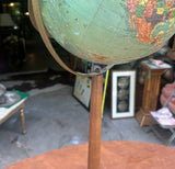 Streamlined Designed Wooden MCM Standing Globe