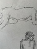 Nude Drawing of a Two Posed Women