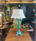 Bright Blue Tall Table Lamp