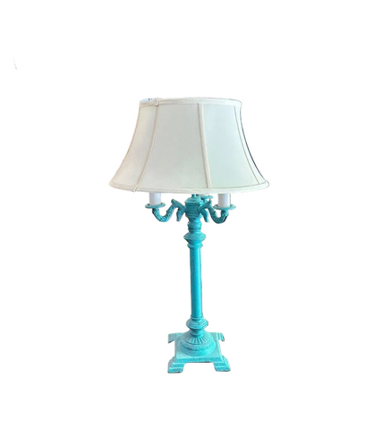 Bright Blue Tall Table Lamp