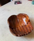 Trio of Wooden Offering Hands Bowls