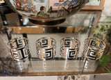 Collection of Silver Greek Key Napkin Rings- Set of 4
