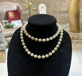 Vintage Simple Pearl Double Layered Necklace