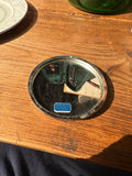Small Silver Detailed Pocket Mirror
