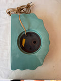 Art Deco Teal Ceramic Detailed Table Clock