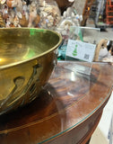 Round Brass Asian Style Bowl