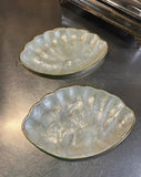 Mother of Pearl Pair of Shell Design Plates
