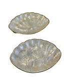 Mother of Pearl Pair of Shell Design Plates