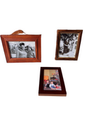 Trio of Vintage Wooden Picture Frames