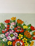 Boho Vintage Bright Flowers, Painting