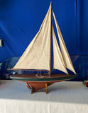 Large Wooden Boat on Stand