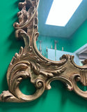 Gold Wooden Hand Carved Large Mirror