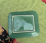 Hand Painted Stoneware Asparagus Tray