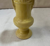 Small Handmade Yellow Ceramic Detailed Vase