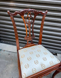 Pair of Maitland Smith Ball and Claw Feet Design Wooden Dining Chairs