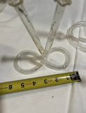 Trio of Thin Glass Propagation Vases