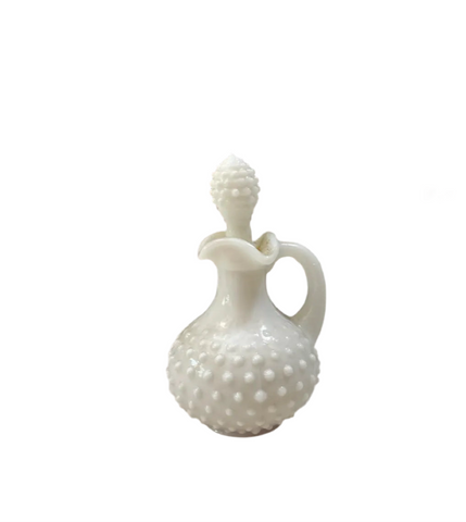 Milk Glass Decanter Style Avon Bottle