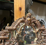 Large Heavy Gold Detailed Wall Mirror