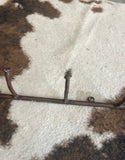 Vintage Cast Iron Wall Hanging Coat/Hat Rack With Fun Design