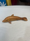 Handmade Vintage Wooden Carved Movable Dolphin Figurine