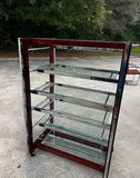 Vintage Polo Ralph Lauren Display Store Shelf on Wheels