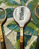 Vintage Collection of Wilson Tennis Rackets and Guard
