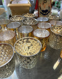 (Rental Only) 30+ Gold and Silver Glass Wedding Candle Votives