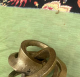 Gold Painted Metal Abstract Knick-Knack