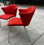 Vintage Red Coalesse Steelcase Abstract Chair