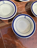 1970s Homer Laughlin China Nautical Collection of Ceramic Petite Dishes- Set of 4