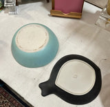 Pair of Purple Handmade Pottery Plates