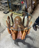 1970s Beach House Coastal Chic Octopus Coffee Table