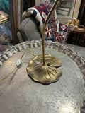 Vintage Brass Tulip Style Table Lamp