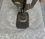Large Vintage Standing Brutalist Style Sculpture