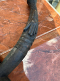 Antique African Wooden Pipe and Art Piece