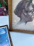 Pair of African Framed Drawings
