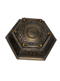 Victorian brass presentation jewelry box