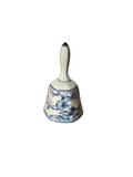 Small Vintage Blue and White Asian Ceramic Bell
