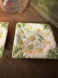 Pair of Ceramic Daisy Saucers