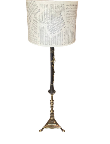 Vintage Clarinet Lamp