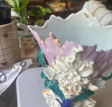 Pair of Large Vintage Italian Floral Vases