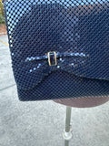Hand Made Navy Blue Beaded La Regale Purse