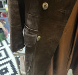 Vintage Brown Sweden Suede Women's Jacket