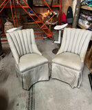 Pair of Gray Upholstered Side Chairs