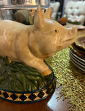 Ceramic Rustic Style Pig Decorative Piece