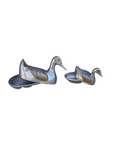 Pair of Mixed Metal Duck Box Sculptures